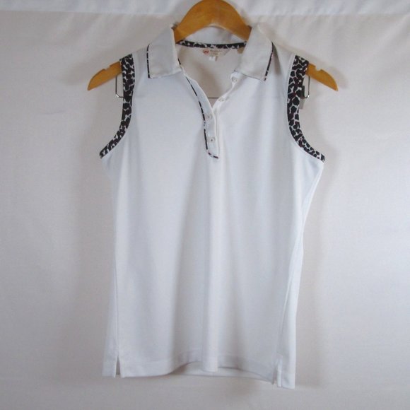Monterey Club Tops - Monterey Club Womens Sleeveless Golf Shirt Size Small Purple\Black\White…